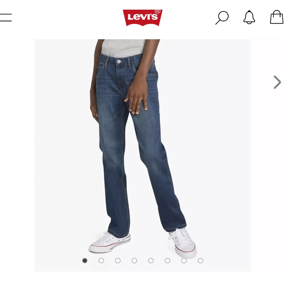 Levi's Boys Dark Indigo Straight Jeans